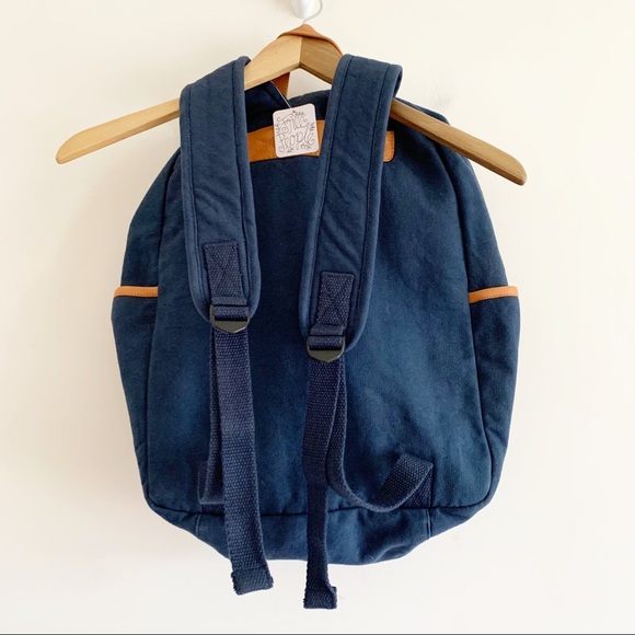 Free People Prep Patch Backpack Blue NWOT - Picture 3 of 3